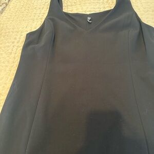 Eileen Fisher Black V Neck Dress